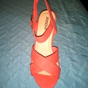 Two pairs of wedge sandals, brand new, never worn.